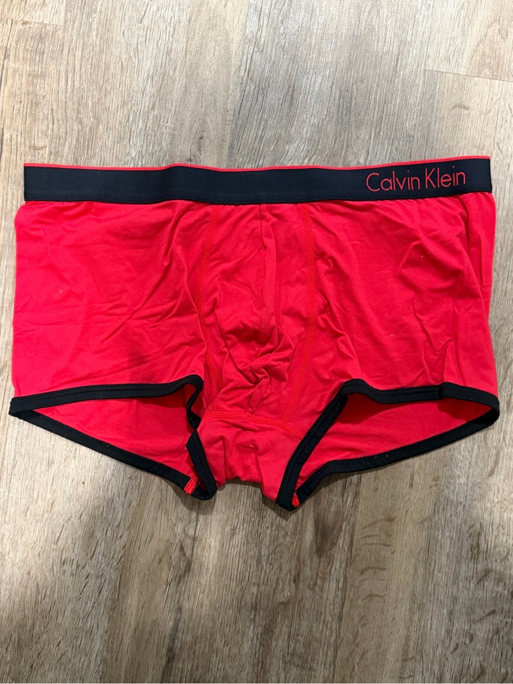 Calvin Klein Pink Boxer Briefs with Black Trim